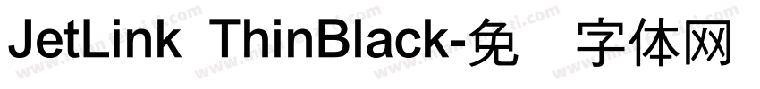 JetLink ThinBlack字体转换